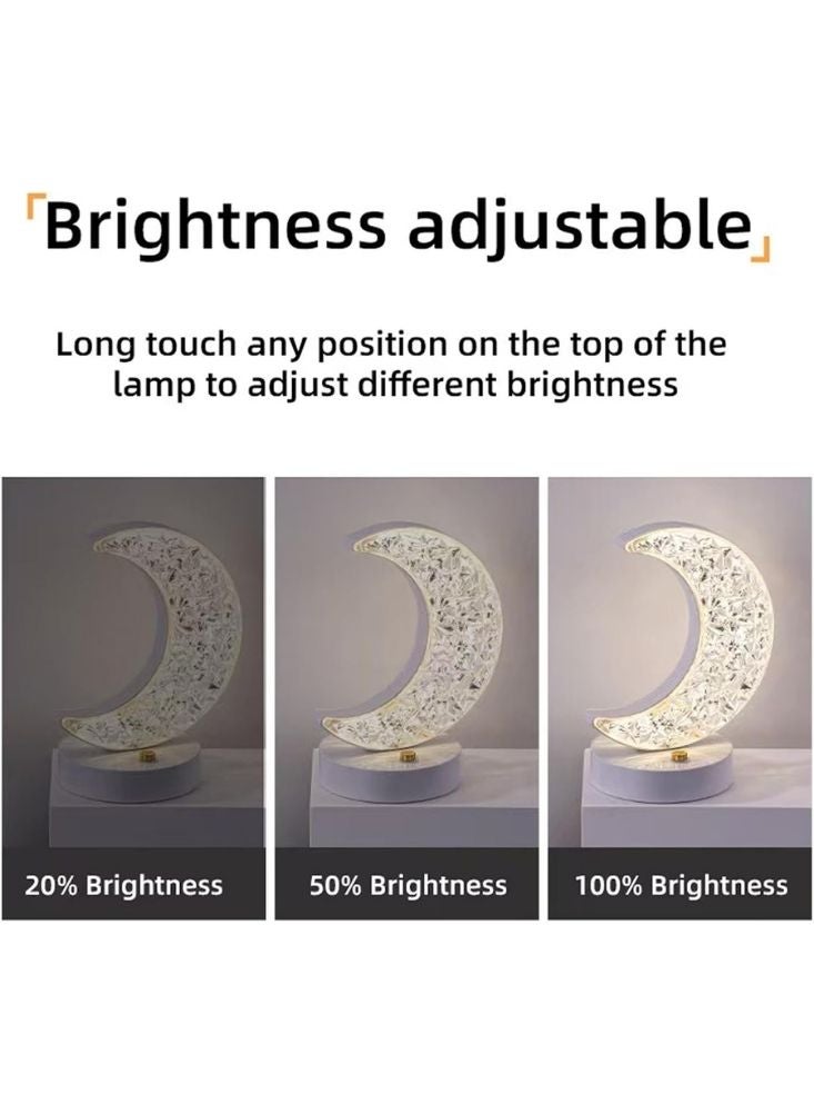 Premium Luxury Crystal Star LED Night Lamp with Golden Stand – Decorative Ambient Table Light - Image 5